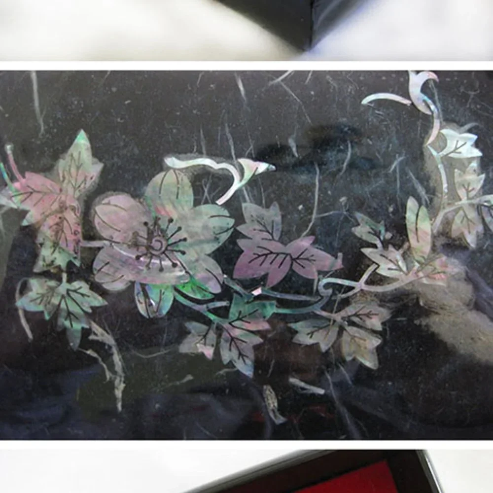 Oriental antique shell jewel box